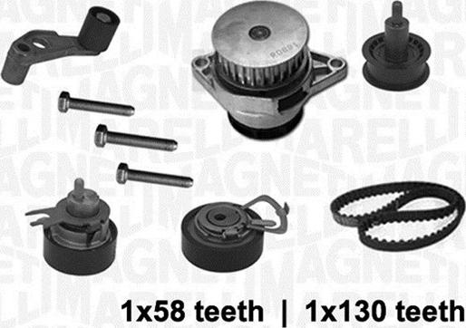 Magneti Marelli 341403680002 - Vesipumppu + jakohihnasarja inparts.fi