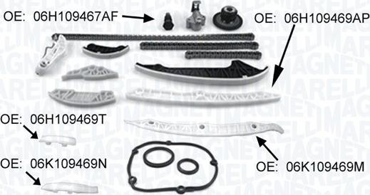 Magneti Marelli 341500001370 - Jakoketjusarja inparts.fi