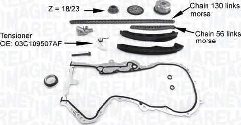 Magneti Marelli 341500001200 - Jakoketjusarja inparts.fi