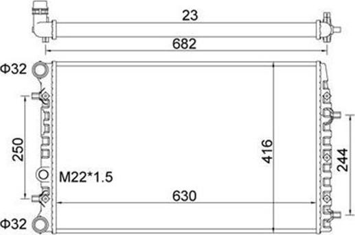 Magneti Marelli 359000390850 - Jäähdytin,moottorin jäähdytys inparts.fi