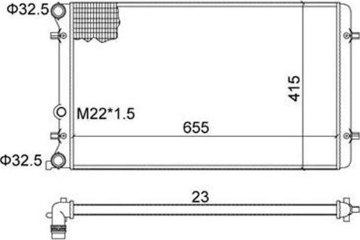 Magneti Marelli 359000390220 - Jäähdytin,moottorin jäähdytys inparts.fi