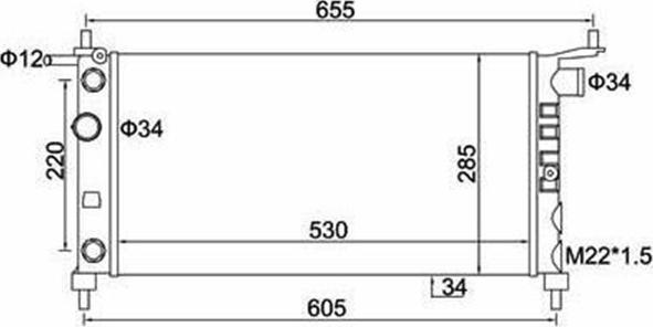 Magneti Marelli 359000391470 - Jäähdytin,moottorin jäähdytys inparts.fi