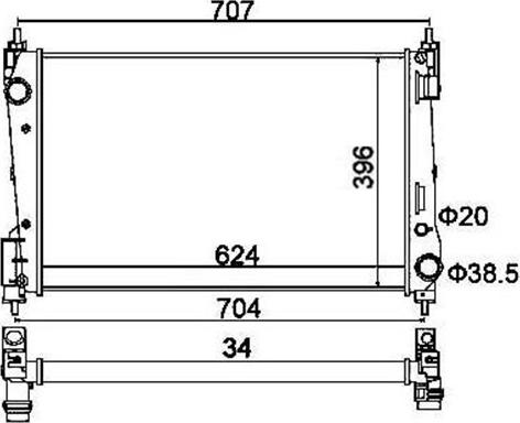 Magneti Marelli 359000391540 - Jäähdytin,moottorin jäähdytys inparts.fi