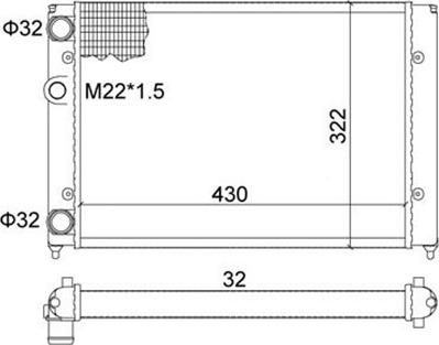 Magneti Marelli 359000300440 - Jäähdytin,moottorin jäähdytys inparts.fi