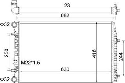 Magneti Marelli 359000300850 - Jäähdytin,moottorin jäähdytys inparts.fi