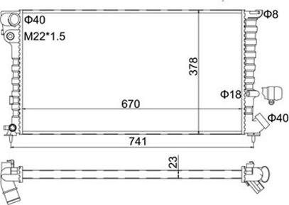 Magneti Marelli 359000300340 - Jäähdytin,moottorin jäähdytys inparts.fi