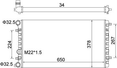 Magneti Marelli 359000300370 - Jäähdytin,moottorin jäähdytys inparts.fi