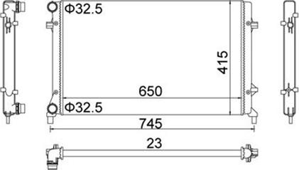 Magneti Marelli 359000300260 - Jäähdytin,moottorin jäähdytys inparts.fi