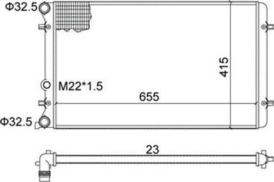 Magneti Marelli 359000300220 - Jäähdytin,moottorin jäähdytys inparts.fi