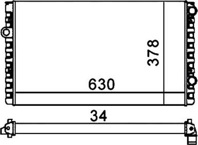 Magneti Marelli 359000300700 - Jäähdytin,moottorin jäähdytys inparts.fi