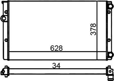 Magneti Marelli 359000300730 - Jäähdytin,moottorin jäähdytys inparts.fi