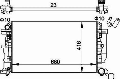 Magneti Marelli 359000391400 - Jäähdytin,moottorin jäähdytys inparts.fi