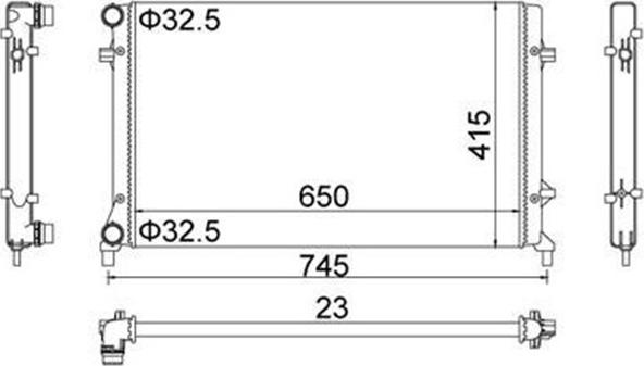 Magneti Marelli 359000301430 - Jäähdytin,moottorin jäähdytys inparts.fi