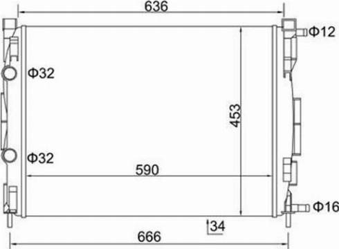 Magneti Marelli 359000391180 - Jäähdytin,moottorin jäähdytys inparts.fi