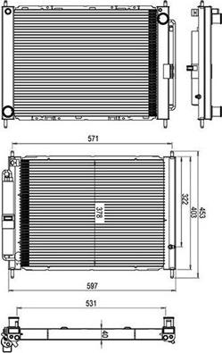 Magneti Marelli 359000310030 - Jäähdytin,moottorin jäähdytys inparts.fi