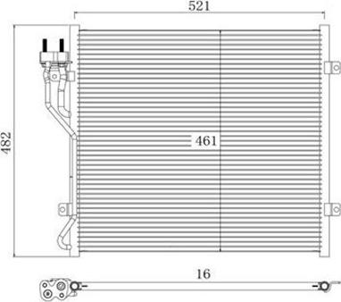 Magneti Marelli 359003220950 - Lauhdutin, ilmastointilaite inparts.fi