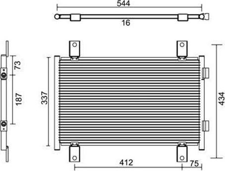 Magneti Marelli 359003220440 - Lauhdutin, ilmastointilaite inparts.fi