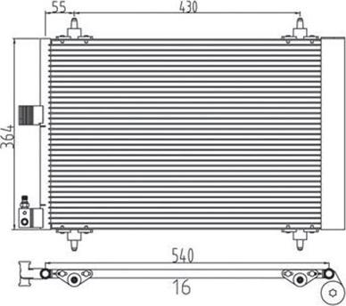 Magneti Marelli 359003220410 - Lauhdutin, ilmastointilaite inparts.fi