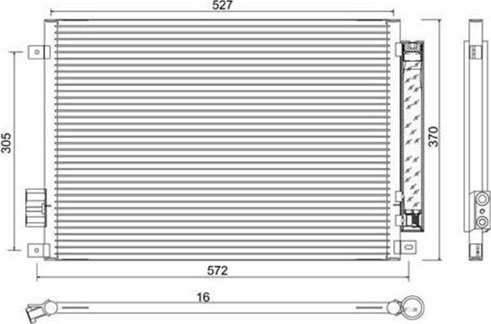 Magneti Marelli 359003220580 - Lauhdutin, ilmastointilaite inparts.fi