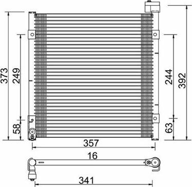 Magneti Marelli 359003220690 - Lauhdutin, ilmastointilaite inparts.fi