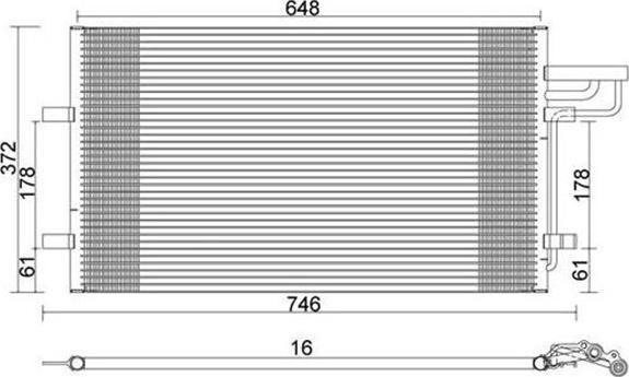 Magneti Marelli 359003220650 - Lauhdutin, ilmastointilaite inparts.fi