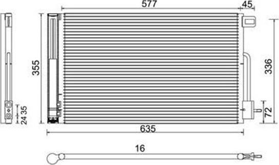 Magneti Marelli 359003220010 - Lauhdutin, ilmastointilaite inparts.fi