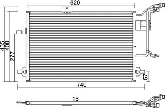 Magneti Marelli 359003220080 - Lauhdutin, ilmastointilaite inparts.fi