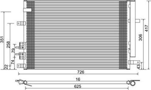 Magneti Marelli 359003220030 - Lauhdutin, ilmastointilaite inparts.fi