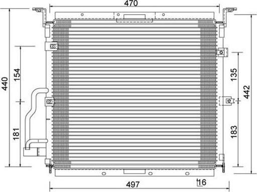 Magneti Marelli 359003220160 - Lauhdutin, ilmastointilaite inparts.fi