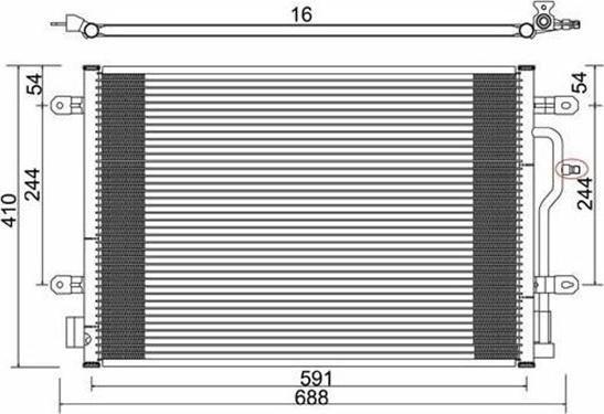 Magneti Marelli 359003220100 - Lauhdutin, ilmastointilaite inparts.fi