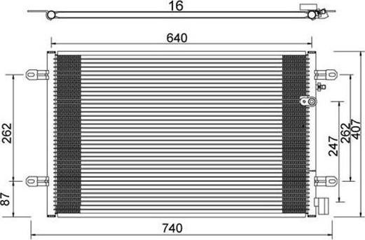 Magneti Marelli 359003220130 - Lauhdutin, ilmastointilaite inparts.fi