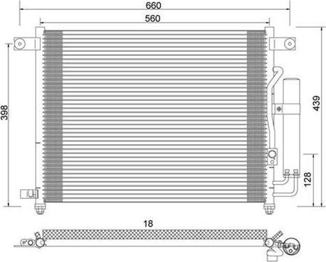 Magneti Marelli 359003220340 - Lauhdutin, ilmastointilaite inparts.fi