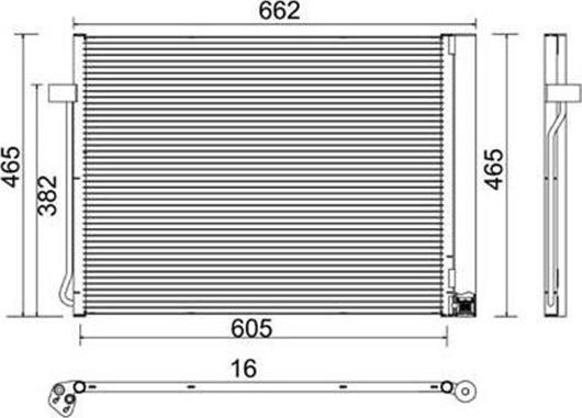 Magneti Marelli 359003220310 - Lauhdutin, ilmastointilaite inparts.fi