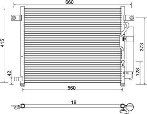 Magneti Marelli 359003220330 - Lauhdutin, ilmastointilaite inparts.fi