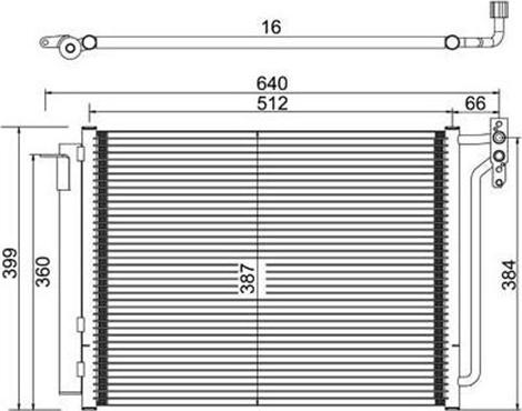 Magneti Marelli 359003220260 - Lauhdutin, ilmastointilaite inparts.fi