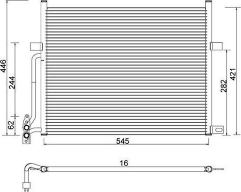 Magneti Marelli 359003220210 - Lauhdutin, ilmastointilaite inparts.fi