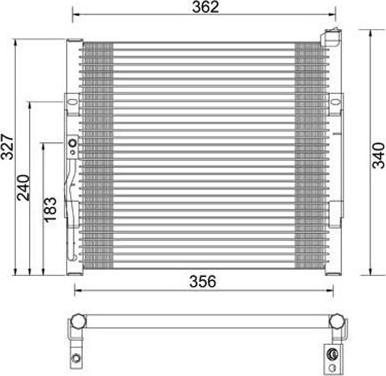 Magneti Marelli 359003220700 - Lauhdutin, ilmastointilaite inparts.fi