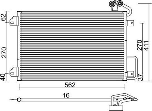 Magneti Marelli 359003221490 - Lauhdutin, ilmastointilaite inparts.fi