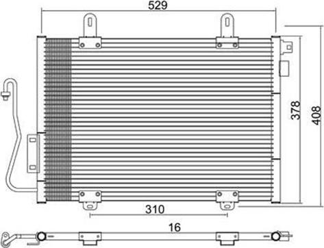 Magneti Marelli 359003221440 - Lauhdutin, ilmastointilaite inparts.fi