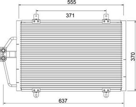 Magneti Marelli 359003221430 - Lauhdutin, ilmastointilaite inparts.fi