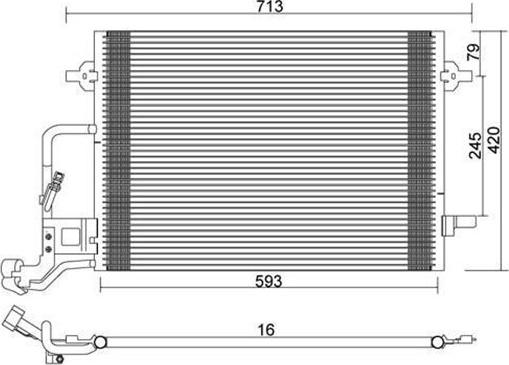 Magneti Marelli 359003221530 - Lauhdutin, ilmastointilaite inparts.fi