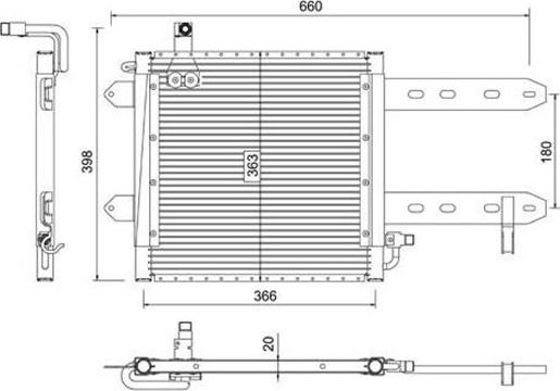 Magneti Marelli 359003221520 - Lauhdutin, ilmastointilaite inparts.fi