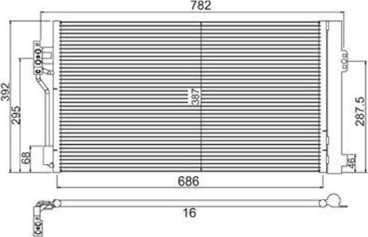 Magneti Marelli 359003221090 - Lauhdutin, ilmastointilaite inparts.fi