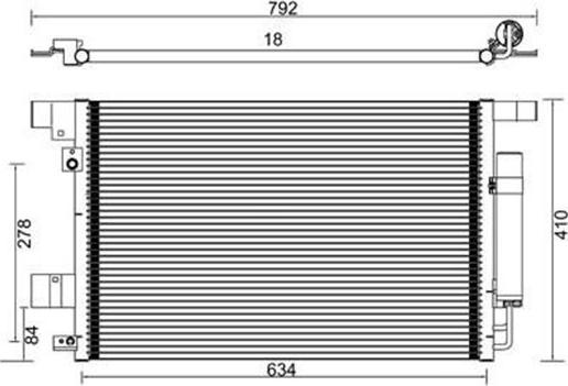 Magneti Marelli 359003221150 - Lauhdutin, ilmastointilaite inparts.fi