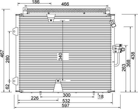 Magneti Marelli 359003221110 - Lauhdutin, ilmastointilaite inparts.fi