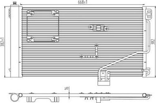 Magneti Marelli 359003221120 - Lauhdutin, ilmastointilaite inparts.fi