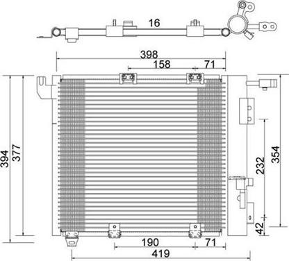 Magneti Marelli 359003221370 - Lauhdutin, ilmastointilaite inparts.fi