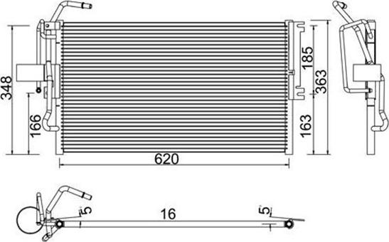 Magneti Marelli 359003221270 - Lauhdutin, ilmastointilaite inparts.fi