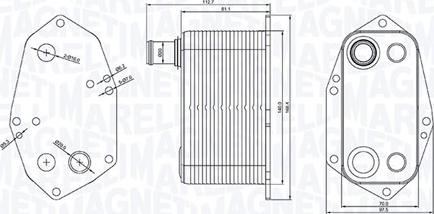 Magneti Marelli 350300000200 - Moottoriöljyn jäähdytin inparts.fi