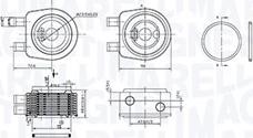 Magneti Marelli 350300001900 - Moottoriöljyn jäähdytin inparts.fi